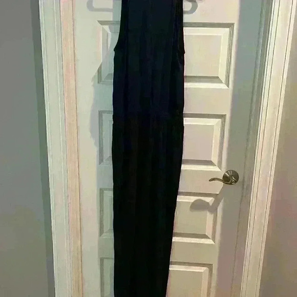 Saturday Sunday by Anthropologie Juniper Navy Blue Jogger Jumpsuit Women Medium - Picture 3 of 3